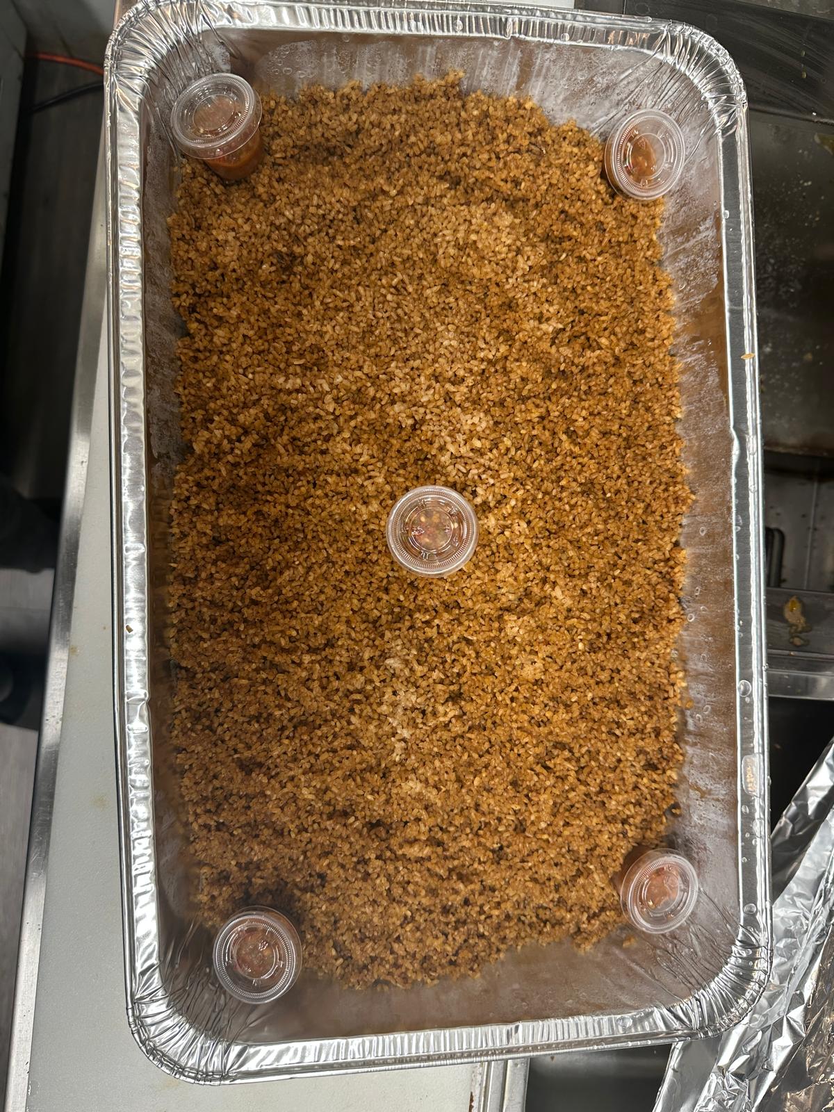 Grand plateau de riz du thieb pour service traiteur